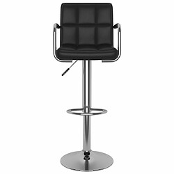 Avis vidaXL Tabourets de bar lot de 2 noir similicuir