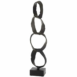 Paris Prix Statuette Déco sur Pied Anneaux 56cm Noir 