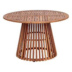 Beliani Table de jardin Bois Bois clair AGELLO 