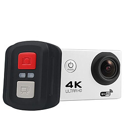 Yonis Camera Sport 4K HD WiFi Etanche 30m Camera Sport 4K HD Étanche Avec Télécommande Écran 2 Pouces Grand Angle 170° WiFi Blanc YONIS