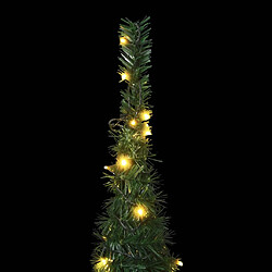 Acheter vidaXL Sapin de Noël artificiel pré-éclairé avec guirlandes vert 180cm