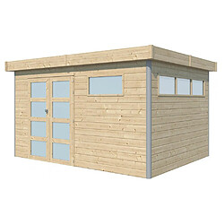 Gardenas Chalet en bois profil aluminium contemporain 11.36 m² Sans option.