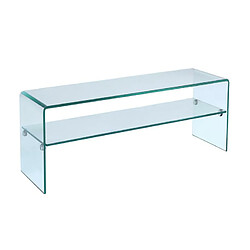 Acheter Vente-Unique Ensemble Table basse + Meuble TV - Verre trempé - Séjour design STILEOS