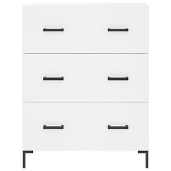 Maison Chic Buffet,Meuble de Rangement,commode pour salon,Cuisine blanc 69,5x34x90 cm bois d'ingénierie -MN23653 pas cher