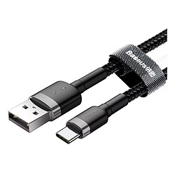 Cable USB-C Baseus Cafule 3A 1m Negro/Gris