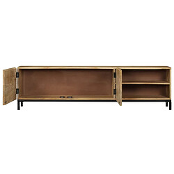 Acheter Maison Chic Meuble TV scandinave - Banc TV pour salon 145 x 30 x 41 cm Bois massif de manguier -MN10252