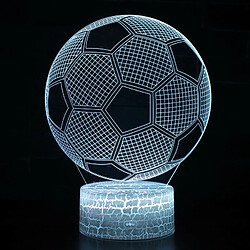 Universal Football Football 3D Vision Illusion Lampe de nuit Table Lampe de salle Décoration