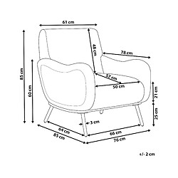 Avis Beliani Fauteuil Gris clair ALMIND