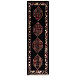 Vidal Tapis de couloir en laine 232x75 noir Bidjar 