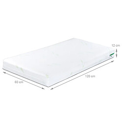 Avis Sensillo Matelas enfant à mémoire de forme avec housse à l'aloe vera 120X60