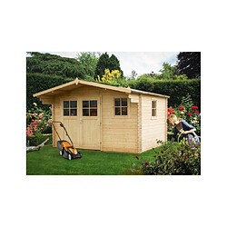 Maison De La Tendance Maison de jardin CLEMATITE en bois épicéa 390x416 cm H. 243 cm 