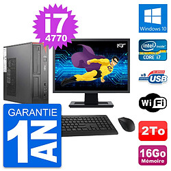 PC Fujitsu E520 DT Ecran 19" Intel i7-4770 RAM 16Go Disque 2To Windows 10 Wifi · Occasion 