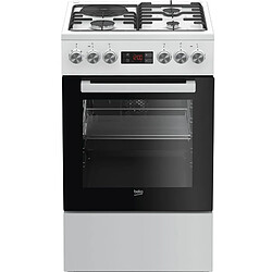 Cuisinière mixte BEKO FSE53321DWCS 4 foyers Blanc