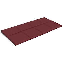 Avis vidaXL Panneaux muraux 12 pcs Rouge bordeaux 60x30 cm Tissu 2,16 m²