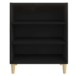 Avis vidaXL Buffet noir 57x35x70 cm bois d’ingénierie