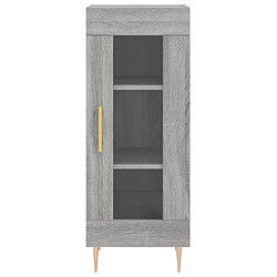 Maison Chic Buffet,Meuble de Rangement,commode pour salon,Cuisine Sonoma gris 34,5x34x90 cm Bois d'ingénierie -MN34526 pas cher