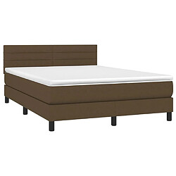 Avis Sommier à lattes,Cadre à lattes de lit pour Adulte matelas et LED Marron foncé 140x200 cm -MN10077