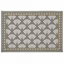 Paris Prix Tapis Déco Rectangulaire Art Déco Chic 40x60cm Gris 