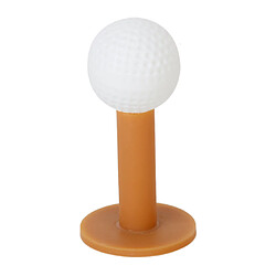 3 Pièces Tees de Golf en Caoutchouc Durable 60/70/80mm Café