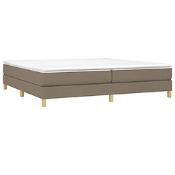 Avis Sommier à lattes,Cadre à lattes de lit pour Adulte Taupe 200x200 cm Tissu -MN69617