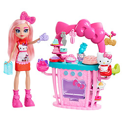 Mattel Coffret Cuisine So-Delish Poupée et Figurine Hello Kitty avec Accessoires Multicolore 