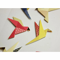 Youdoit Autocollants en relief à paillettes - Origami oiseaux 