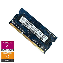 Barrette Mémoire 4Go RAM DDR3 Hynix HMT451S6AFR8A-PB SO-DIMM PC3L-12800S 1Rx8 · Reconditionné PC3L-12800 - 1600MHz