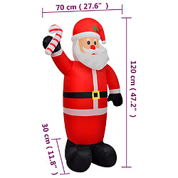 Acheter vidaXL Père Noël gonflable avec LED 120 cm