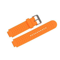 Wewoo Bracelet pour montre connectée Dragonne ajustable Garmin Forerunner 25 Orange 