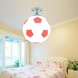 Avis Universal 20cm Football Plafonnier Football LED Plafonnier Intérieur Bar Chambre Enfant Chambre Éclairage Garçon Éclairage Homepage Rouge