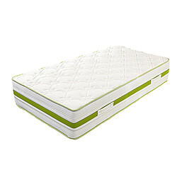 Visiodirect Matelas réversible SOUL, 90x190 cm, mémoire de forme, ferme, indépendance du couchage 