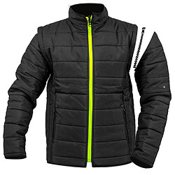 Autres Temps Gilet à manche amovible noir doudoune sans manche Gilet à manche amovible de la marque, disponible en tailles M à 3XL. Adapté pour s ajuster aux di...