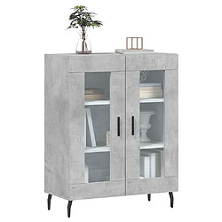 Avis Maison Chic Buffet,Meuble de Rangement,commode pour salon,Cuisine gris béton 69,5x34x90 cm bois d'ingénierie -MN19854