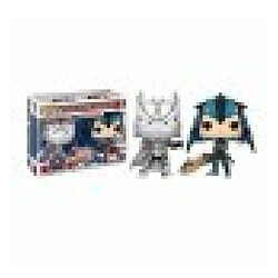 Funko - Figurine Marvel Vs Capcom - 2-Pack Black Panther Vs Monster Hunter Exclu Pop - Matière vinyl- Vendu sous window box- Taille 10cm