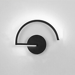 Stoex Applique Murale Led Noir Applique Murale Simple Et Moderne Lampe Murale D'Intérieur Led Pour Salon, Couloir, Chambre À Coucher, (Blanc Froid)