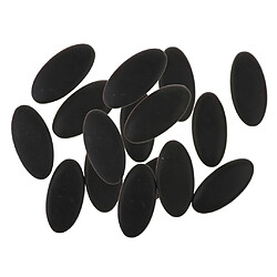 16 Pcs Grand Spa Pierres Chaudes Pierres De Massage Naturelles Basalt Kit Kit Massager -5x6 Cm Noir