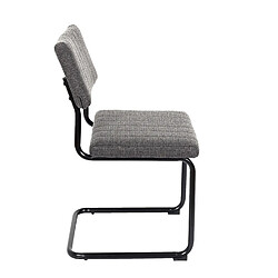 Avis Toilinux Lot de 2 Chaises Alban - Gris chiné