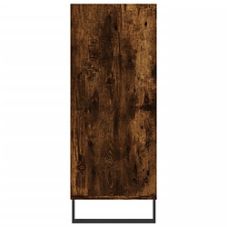 Acheter vidaXL Buffet haut chêne fumé 57x35x90 cm bois d'ingénierie