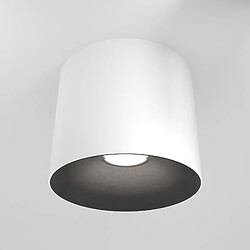 MAYTONI Downlight monté en surface blanc, noir, 12,5 cm 3000K