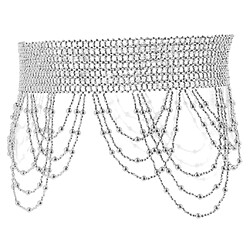 Chaîne de taille strass ceinture pompon danse ceinture accessoires ceinture or ceinture de chaîne de taille de danse du ventre