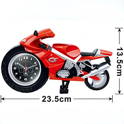 Wewoo Creative Artistic Motorcycle Clock Clock modèle d'horloge de bureau pour décorations d'étagères domestiques rouge