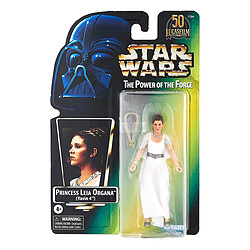 Hasbro Princesse Leia Organa Yavin 4 Articulé Star Wars The Black Series Blanc pas cher