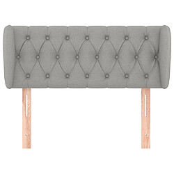 Avis Maison Chic Tête de lit scandinave avec oreilles,meuble de chambre Gris clair 93x23x78/88 cm Tissu -MN32580