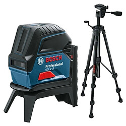 Bosch - laser ligne point 15m + Trépied BT 150 1/4"" - GCL 2-15 Professional