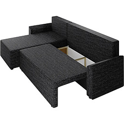 Acheter Habitat Et Jardin Canapé d'angle Gauche convertible + coffre Play L - 3 places - Gris Foncé