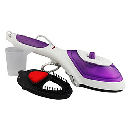 Wewoo YB-888 900W 2 en 1 multifonction de ménage petit ordinateur poche transporteur portatif à vapeur portable à suspendue machine chaude avec brosse à et tasse à mesurer, prise européenne (violet)