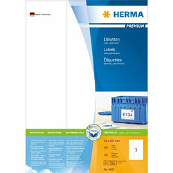 Elysees Paris Herma 4657 Étiquettes 70 x 297 Premium A4 300 pièces Blanc 