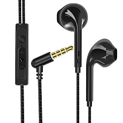 XO Écouteurs Filaires Jack 3.5mm avec Micro et Boutons Multifonctions Noir