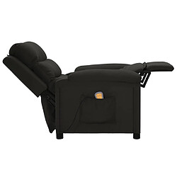 vidaXL Fauteuil de massage Noir Tissu pas cher