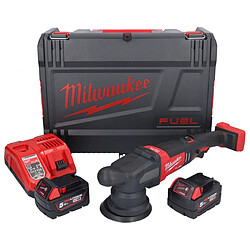 Milwaukee M18 FROP15-502X Polisseuse excentrique sans fil 18 V 125 mm + 2x batterie 5,0 Ah + chargeur + HD Box ( 4933478835 )